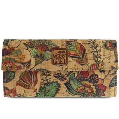 Flora cork wallet, approx. 20 x 10.5 cm