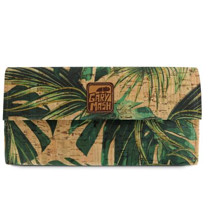 Cork wallet palm trees, approx. 20 x 10.5 cm