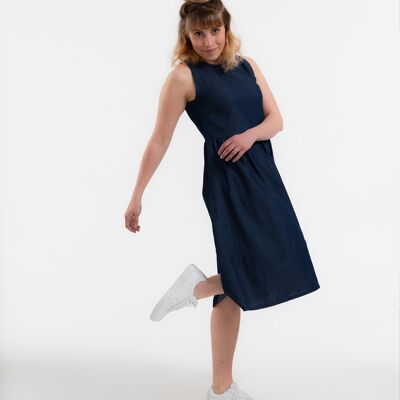 Wylie dress made of light denim