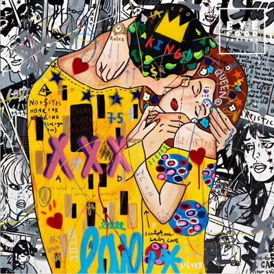 KISS NEWSPAPER 100X100CM