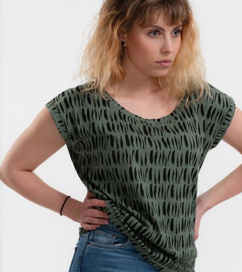 Oversize Shirt Katie Strokes aus Bio-Baumwolle
