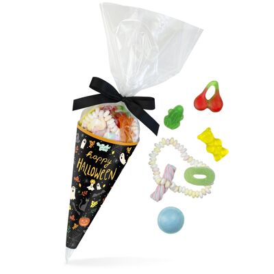 Candy Cone Happy Halloween Colorful candy mix