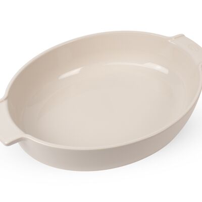 Plat à four ovale 40 cm, (4,5 lt), couleur écru PEUGEOT