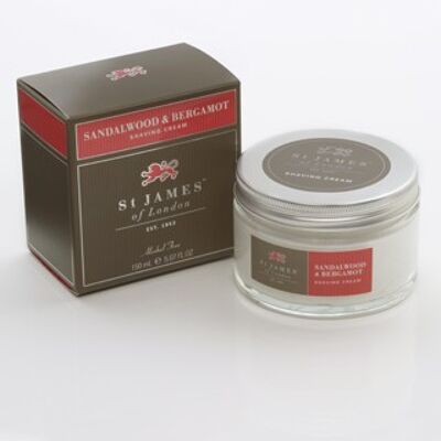 Sandalwood & Bergamot Shave Cream Jar