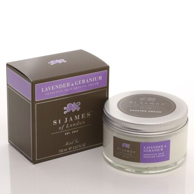 Lavender & Geranium Shave Cream Jar