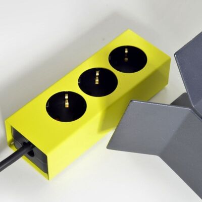 Plug 3 | multiple socket | sulfur yellow