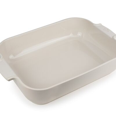 Rectangular dish 40 cm, (5.2 Lt) ecru color, PEUGEOT