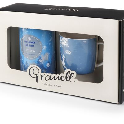 Original Gift for Christmas | Gourmet Gift for Coffee Lovers - 100% Arabica Ground Coffee Pack + Santa Claus Mug