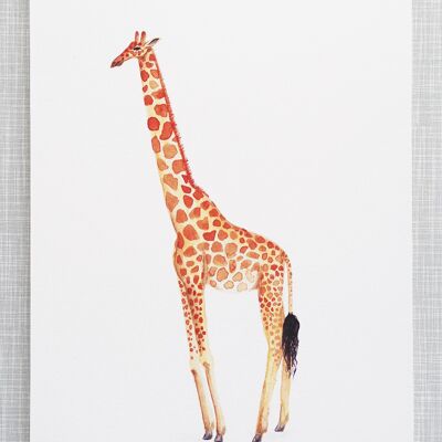 Giraffendruck im Format A4