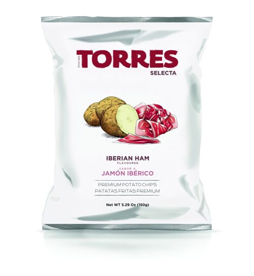 Patatas Fritas Selecta Sabor Jamón Ibérico - 150 gr