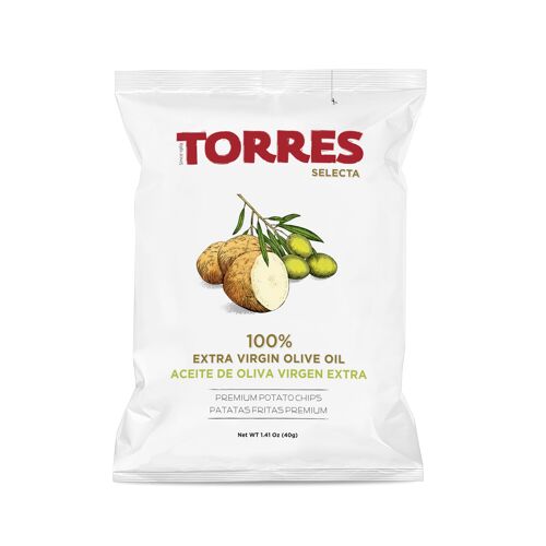 Patatas Fritas Selecta 100% Aceite de Oliva Virgen Extra - 40 gr