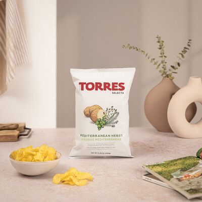 Selecta Chips de Pommes de Terre Herbes Méditerranéennes - 150 gr
