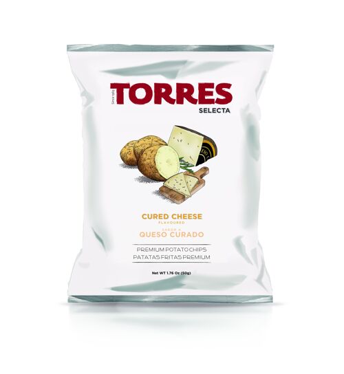 Patatas Fritas Selecta Sabor Queso Curado - 50 gr
