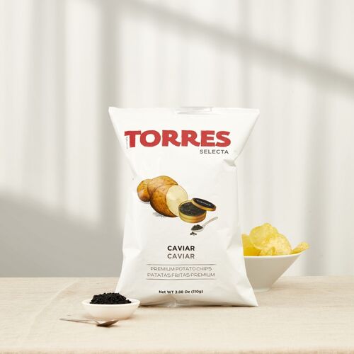 Patatas Fritas Selecta Sabor Caviar - 125 gr