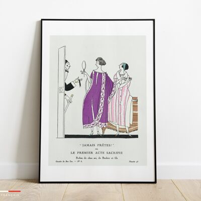 Affiche Jamais Prêtes - Poster de mode vintage