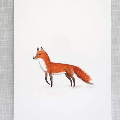 Fox Print in A4 size