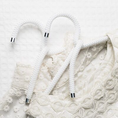 Rope Hangers | Kleiderbügel aus Seil | 3er Set - Schneeweiß