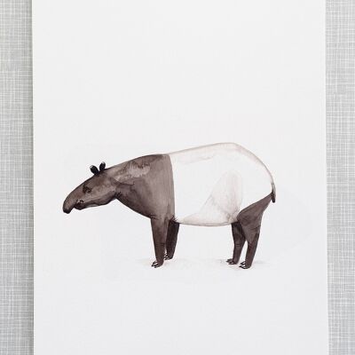 Tapir Print in A4 size