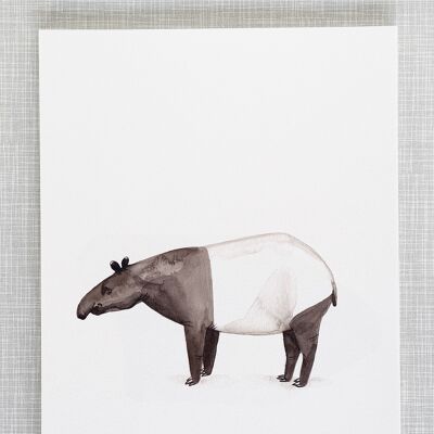 Tapir Print in A4 size