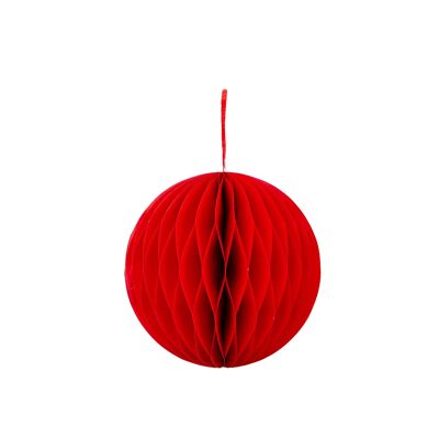 Red Honeycomb Party Decoration - Small