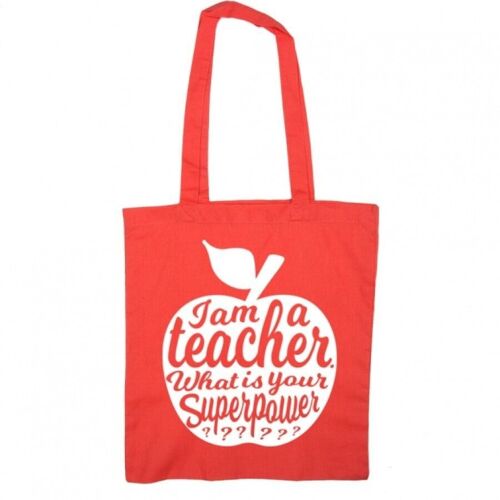 Tote BAG I AM A TEACHER red