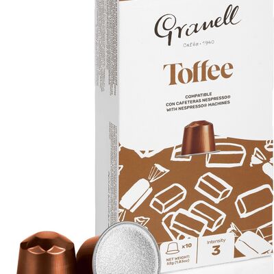 Café Aromas - Espresso Toffee | Capsulas Compatibles Nespresso Aluminio