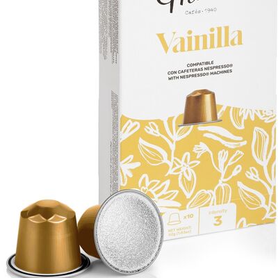Café Aromas - Espresso Vainilla | Capsulas Compatibles Nespresso Aluminio