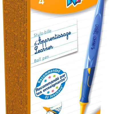 12 stylos d'apprentissage BIC Kids Ball Pen Twist System (bleu)