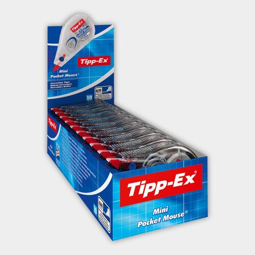 Boite de 10 rouleaux correcteurs Tipp-Ex Mini Pocket Mouse