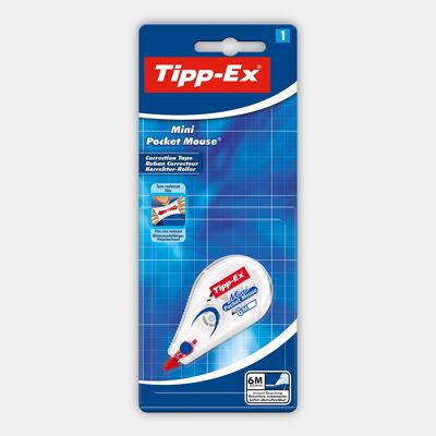 Blister pack of 1 Tipp-Ex Mini Pocket Mouse correction roller
