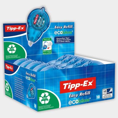 Caja de 10 cintas correctoras Tipp-Ex Easy Refill ECOlutions