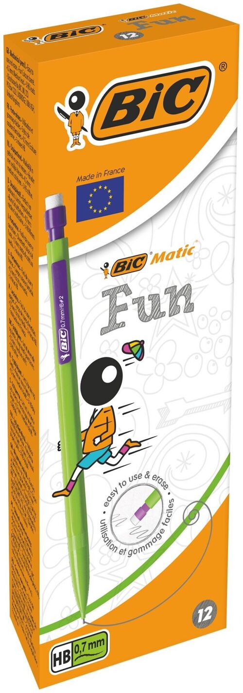 Boite de 12 portes-mine BIC Matic Fun 0.7 mm