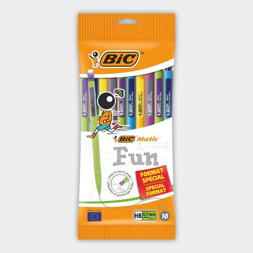 Pouch de 10 porte-mines BIC Matic Fun 0.7mm