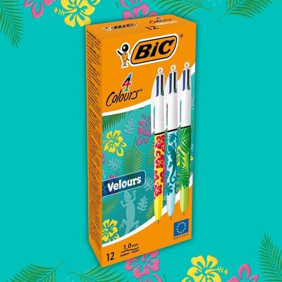 Box mit 12 BIC-Stiften in 4 Samtfarben