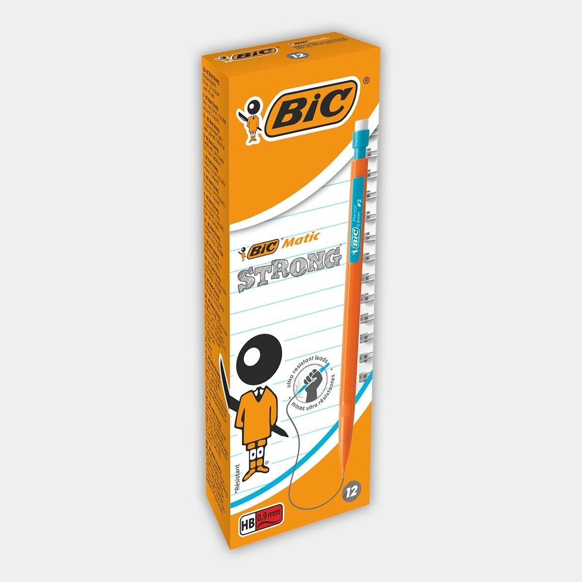 Box mit 12 BIC Matic Strong 0,9 mm Druckbleistiften