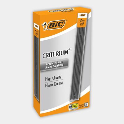 Box of 72 leads for Criterium mechanical pencil (2mm HB)