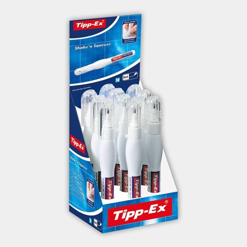 Boite de 10 stylos correcteurs Tipp-Ex Shake'n Squeeze