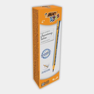 Box of 12 BIC Kids blue learning pencils