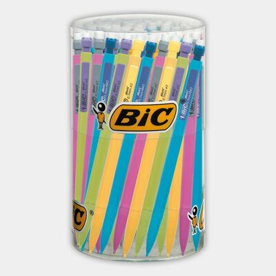 Tubo mit 60 verschiedenen BIC Matic Fun Druckbleistiften