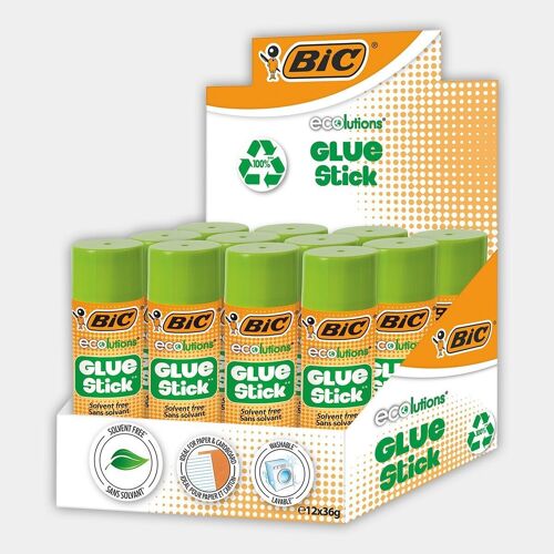 Box de 12 tubes de colle BIC ECOlutions