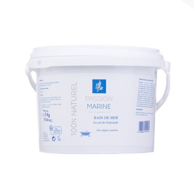 Bain de mer au Sel de Guérande aux algues marines - Seau 2kg