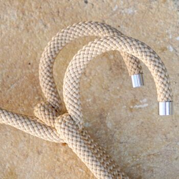 Cintres de corde | Cintre de corde | Lot de 3 - sable du désert 4