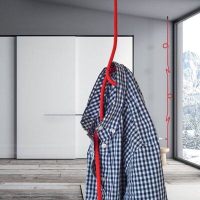 Corde de boucle | Armoire en corde | Rouge coquelicot