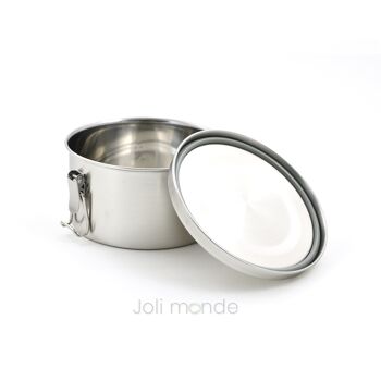 Boite repas inox étanche - La Retro Basic . Diam 12cm 2