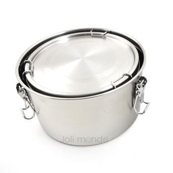 Boite repas inox étanche - La Retro Basic . Diam 12cm 3