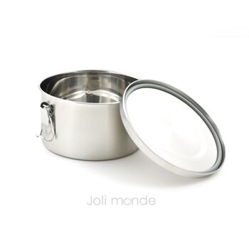 Boite repas inox étanche - La Retro Medium . Diam 14cm 2