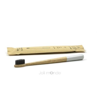 Cepillo de dientes de bambú - RONDOCOLOR - Gris perla