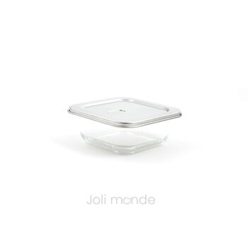 Contenant De verre & d'inox 520ml - Joli Monde 1