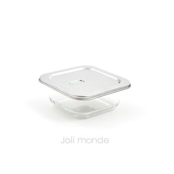 Contenant De verre & d'inox 520ml - Joli Monde 2