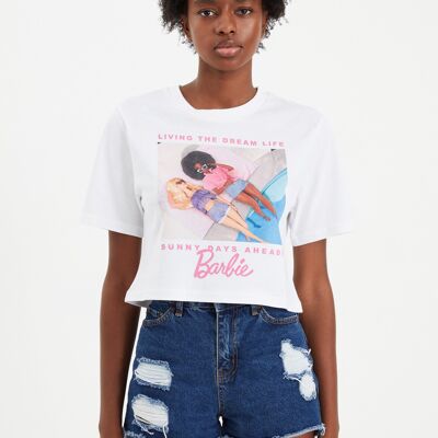 OnePointFive °C Barbie Womens Cropped T-Shirt
